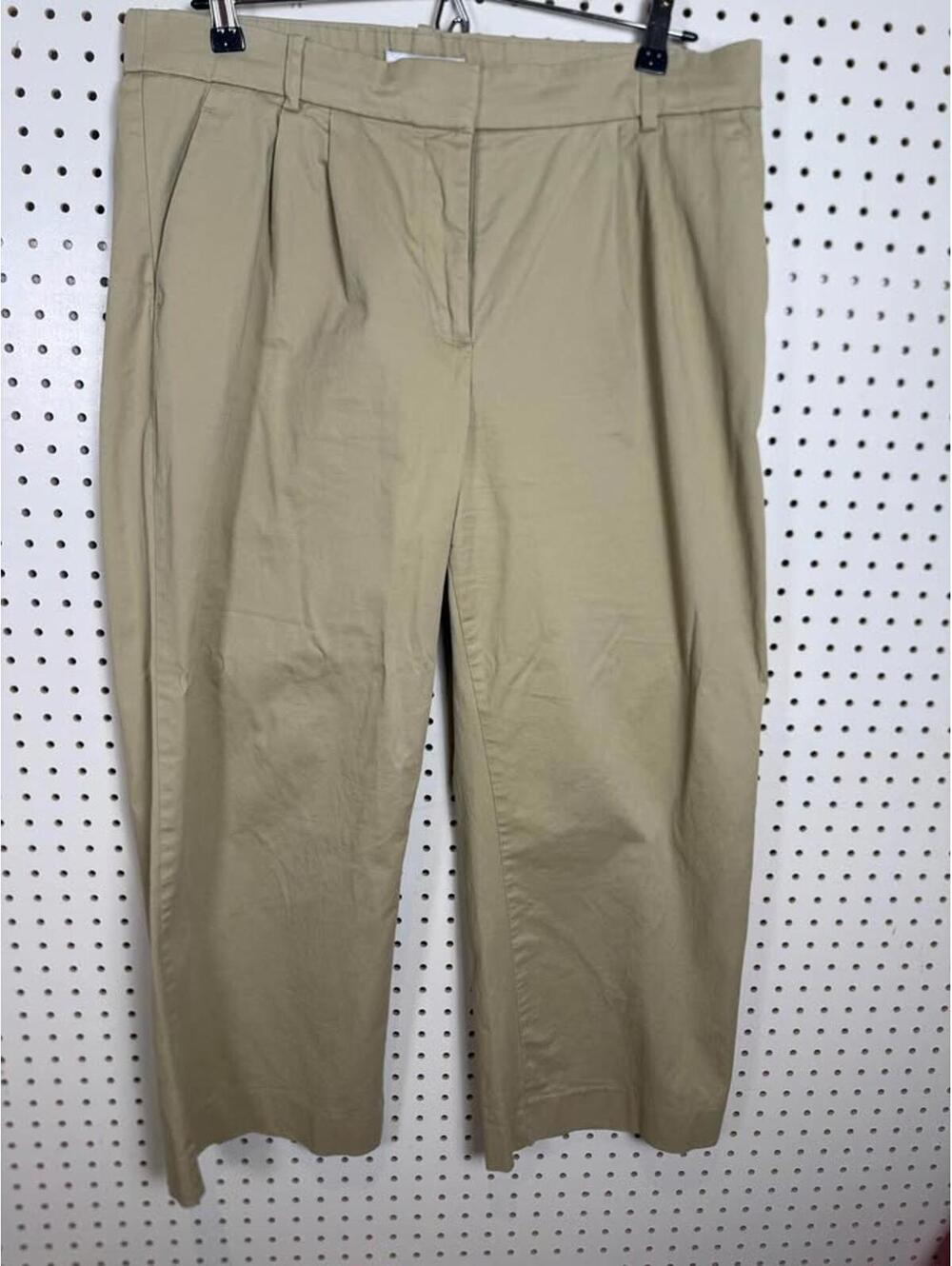 Abercrombie & Fitch wide leg tan Pants women’s Size 31/12 short